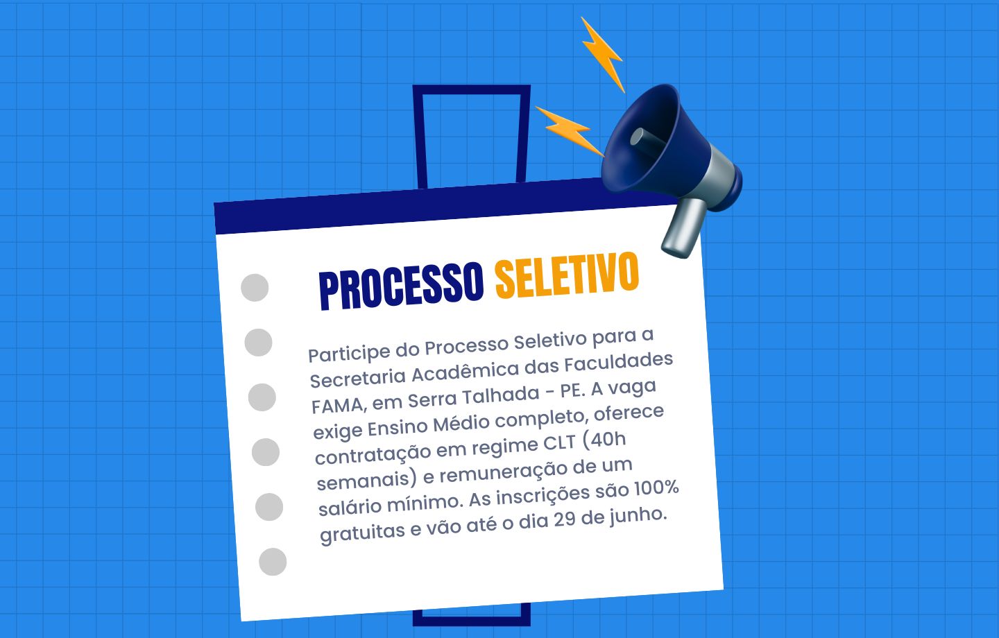 Campus das Faculdades FAMA em Serra Talhada sedia etapas presenciais do processo seletivo para novos colaboradores